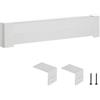 VEVOR Copritermosifone, Profilo Angolare per Battiscopa Riscaldante, Serie di Base da 916 mm, Copritermosifone Elettrico Standard per Ristrutturazioni Domestiche, in Acciaio Resistente, Bianco