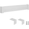 VEVOR Copritermosifone, Profilo Angolare per Battiscopa Riscaldante, Serie di Base da 1211 mm, Copritermosifone Elettrico Standard per Ristrutturazioni Domestiche, in Acciaio Resistente, Bianco