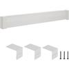 VEVOR Copritermosifone, Profilo Angolare per Battiscopa Riscaldante, Serie di Base da 1831 mm, Copritermosifone Elettrico Standard per Ristrutturazioni Domestiche, in Acciaio Resistente, Bianco