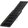 PawHut Rampa per Cani Pieghevole in Legno con Superficie Antiscivolo e Maniglia Laterale, 43x165x6.5cm, Nero|Aosom
