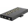 StarTech.com Hub USB StarTech.com Seriale 8 Porte da a RS232/RS485/RS422 -Hub Convertitore industriale 2.0 DB9 - Protezione IP30 in Metallo installabile su Barra Din ESD 15kV [ICUSB234858I]