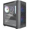 eXtremeBit PC Computer Gaming Assemblato Intel i5-12400F Ram 32GB SSD 1TB RTX 5050 8GB GDDR6 Nero