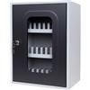 Metalplus Cassetta portacellulare con anta trasparente - 30 posti - 30 x 23 x 40cm - grigio - Metalplus - G06826