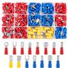 Carehabi 280 pezzi capicorda elettrici, connettori capicorda 0,5 - 6,0 mm² capicorda per auto, set di connettori piatti per cavi, connettori a compressione per elettricisti
