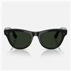 Ray-Ban Occhiali da Sole RW4014 601/1M Skyler (Gen 2) Nero/Trasparente Verde Grafite Unisex Fotocromatici