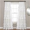 Lush Decor, Kemmy, tenda a pannello per finestra (pannello singolo), 241,3 cm x 132,1 cm (L x l), bianco