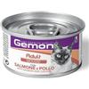 Gemon Mousse Adult Salmone e Pollo - Alimento Umido per Gatti - 85 g Prezzo x 6 unità