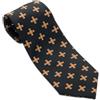 THE MASONIC COLLECTION Cravatta con Croce Rossa di Costantino, 100% seta, nera, idea regalo per uomo