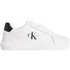 CALVIN KLEIN Sneakers Uomo Bianca in pelle liscia