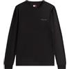 TOMMY HILFIGER T-shirt Uomo Nera slim fit manica lunga