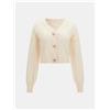 GUESS Cardigan Donna cropped con fiocchi Panna