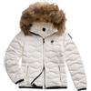 BLAUER Piumino Donna Aldie con pelliccia Bianco