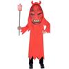 amscan 9907129 - Costume da diavolo per bambini con testa grande (età: 10-12 anni), unisex, per bambini, multicolore