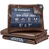 Stansport Rinforzato Marrone rip-Stop TARP, Brown