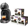 KRUPS Dolce Gusto Krups Nescafé Mini Me, nero, automatico, qualità professionale, pressione 15 bar, grande varietà di bevande calde e fredde, 0,8 l, 1500 W, include 3 confezioni di caffè intenso, KP1238CAS