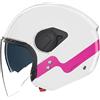 Nolan casco jet N20-2 Visor Zefiro - 342 Bianco fucsia