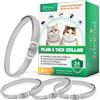 mysemgshuo 4 Pezzi Collare Antiparassitario per Gatti Collare Antipulci Gatto Naturale