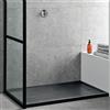 GEBERIT PIATTO DOCCIA GEBERIT SESTRA RETTANGOLARE 70x90 GRAFITE IN RESIN STONE