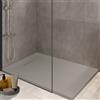 GEBERIT PIATTO DOCCIA GEBERIT SESTRA RETTANGOLARE 80X140 GRIGIO IN RESIN STONE