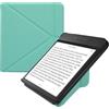 kwmobile Custodia Pieghevole Compatibile con Kobo Libra H2O Cover - Cover Magnetica Pelle PU eReader con Stand - menta