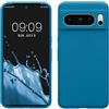 kwmobile Cover per Google Pixel 8 Pro Custodia - Back Case per Smartphone in Silicone TPU - Protezione Gommata - blu indaco