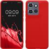 kwmobile Custodia Compatibile con Motorola Edge 50 Neo/ThinkPhone 25 Cover - Back Case per Smartphone in Silicone TPU - Protezione Gommata - rosso classico