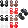 kwmobile 16x Auricolare Ricambio Compatibile con Samsung Galaxy Buds Live - Adattatori Antiscivolo Silicone Cuffie In-Ear nero/bianco/rosso/marrone - 2 Misure