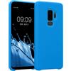 kwmobile Cover per Samsung Galaxy S9 Plus Custodia - Back Case per Smartphone in Silicone TPU - Protezione Gommata - blu radiante