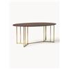 Westwing Collection Tavolo ovale in legno di mango Luca, varie misure - Marrone