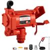 VEVOR Pompa Elettrica di Trasferimento Carburante 230 V, 76 L/min, Altezza di Aspirazione Max. 3 m, con Ugello Carburante, Spegnimento Automatico, Tubo di Scarico, Kit ad Alta Portata per Benzina