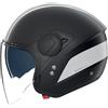 Nolan casco jet N20-2 Visor Dolce Vita - 347 Nero Bianco opaco
