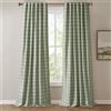 Madison Park Anaheim - Tenda per finestra a quadri, fodera in pile termoisolante, decorazione per soggiorno e camera da letto, confezione da 1 pannello singolo, 127 x 241 cm, con passanti in ecopelle,