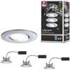 Paulmann 99929 Lampada da incasso LED Calla tonda set da 3 incl. 3x6W IP65 faretto da incasso cromo opaco luce per armadi plastica 4000 K