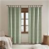 Madison Park Anaheim - Tenda per finestra a quadri, fodera in pile termoisolante, decorazione per soggiorno e camera da letto, confezione da 1 pannello singolo, 127 x 213 cm, con passanti in ecopelle,
