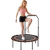 SPORTNOW Trampolino Fitness con Maniglia Regolabile, per Interni ed Esterni, in Acciaio e Plastica, Arancione | Aosom Italy