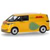Herpa Modellino auto VW ID. Buzz Cargo DHL, miniatura in scala 1:87, pezzo da collezione, Made in Germany, modello in plastica
