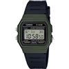 Casio Orologio Quarzo Unisex, misura cassa 38.00mm con quadrante LCD Digitale e cinturino Nero in Rubber Strap F-91WM-3AEF