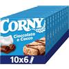 Hero CORNY Original | 60 Barrette ai Cereali con Cioccolato e Cocco, Senza Olio di Palma, Zero Conservanti, Cacao Certificato Rainforest Alliance, 10 Confezioni da 6 barrette x 25 Grammi