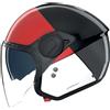 Nolan Casco Moto Jet Nolan N20-2 VISOR BLOCCO 353 Nero Rosso Antra