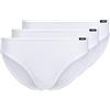 Skiny Essentials Women Rio Slip 3er Pack, Brasiliana Donna Intimo Donna, Bianco (White 0500), 50 (Taglia Produttore: 44)