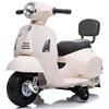 Giav Toys Moto Elettrica Per Bambini Mini Vespa Gts Piaggio Bianca 6v Con Schienale, Luci E Suoni Gvc 05603 - Auto E Moto Elettriche