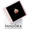 PANDORA Ciondolo Moments a forma di zucca in argento Sterling con smalto arancione trasparente che si illumina al buio