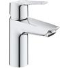 GROHE 23550002 Quickfix Start, Miscelatore Monocomando per Lavabo Taglia S, con Piletta Clic Clac, Strumento di Installazione Incluso, Cromo