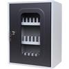 METALPLUS Casetta portacellulari 30 posti c/anta trasparente e doppia chiave Metalplus