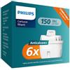 Philips Water Cartucce filtranti sostitutive Anticalcare+, 6 unità, compatibili con Brita, FINO AL 50% IN PIÙ DI RIDUZIONE DELLA DUREZZA