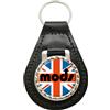 Family-crests Mods Union Jack In Pelle Portachiavi