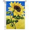 Dongcill Bandiera Ucraina in Lino 30x45 cm con Motivo Girasole - Bandiera Nazionale Ucraina di Alta Qualità per Giardino, Balcone, Decorazione Pareti, Feste ed Eventi