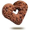 Falcone - Felice mattino - Ciambelline per la colazione porzionate in buste da 2 Frollini - 38 g (CUORE DI CACAO CON GOCCE DI CIOCCOLATO)