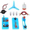 Burnur Kit motore elettrico DC Circuit Kit educativo Montessori Learning Science Kit per bambini fai da te