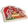 Eichhorn 100005415 - Puzzle con Suoni della Fattoria, in Legno Certificato FSC 100%, con 5 Suoni, Gatto, Mucca, Cavallo, Cane e Maiale, 6 Pezzi, 25 x 25 cm